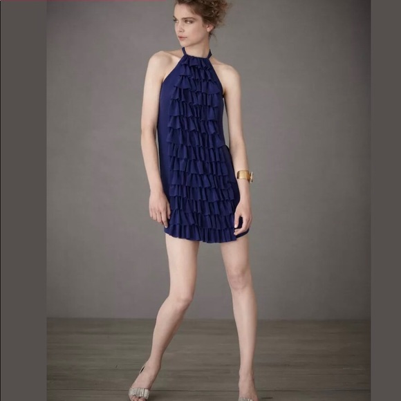 BLHDN Anthropologie Silk Racerback Mini Dress - Picture 5 of 12